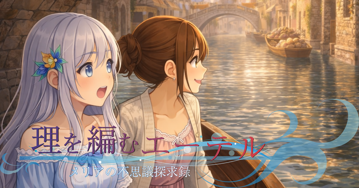 運河の舟にて