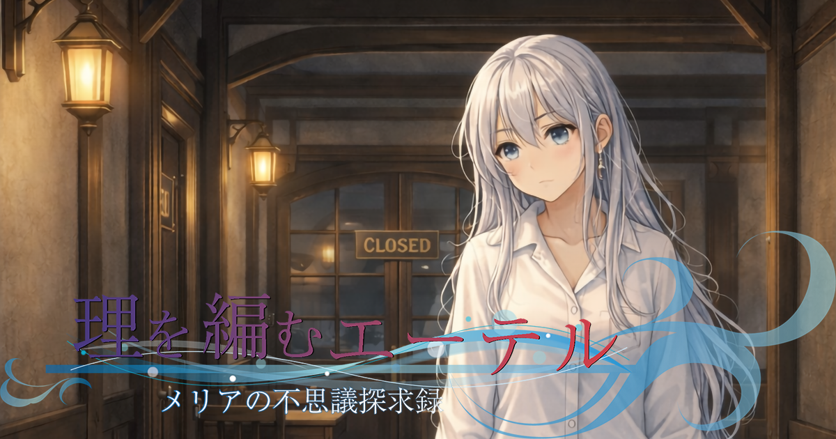 考え事するメリア